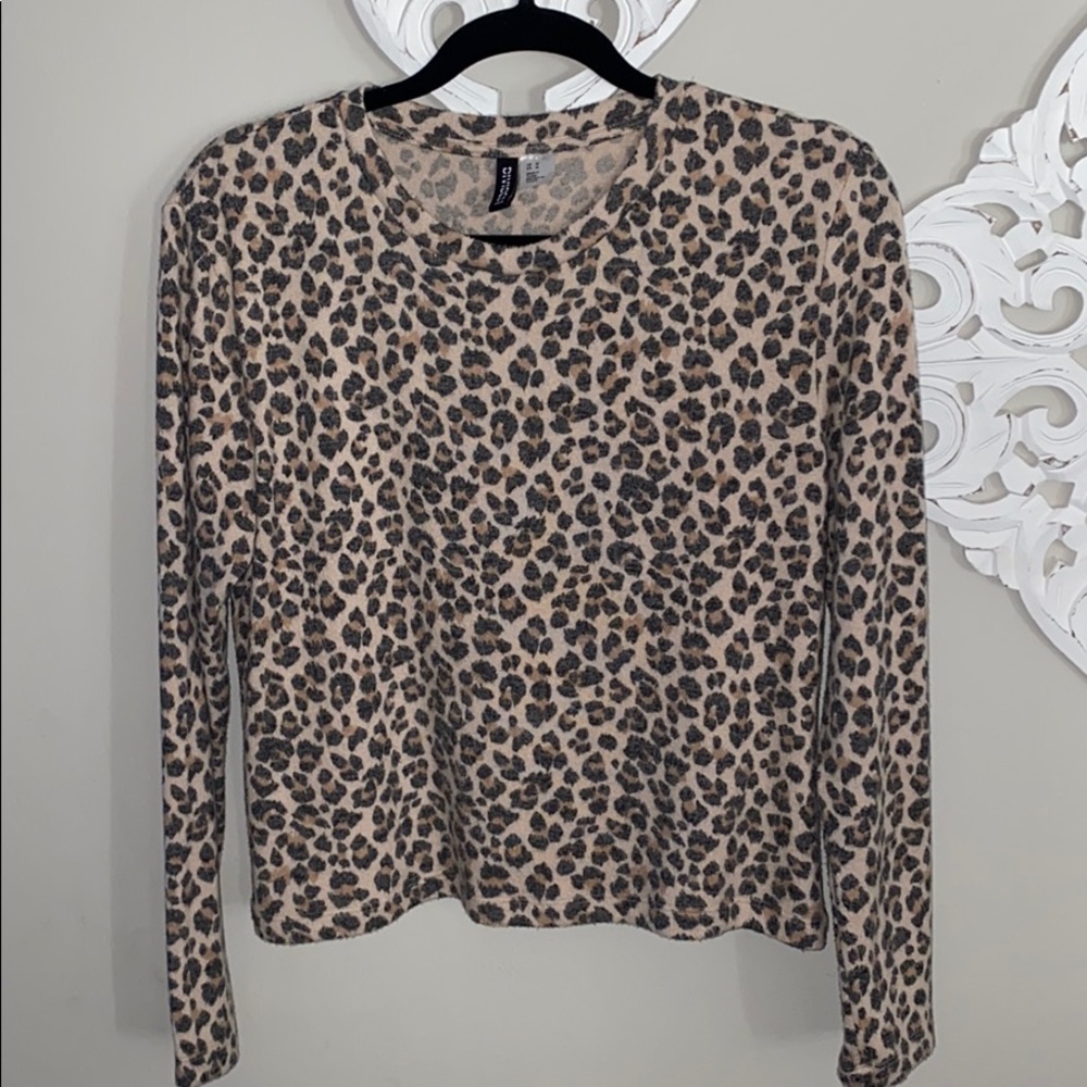 H+M Animal Print lightweight sweater